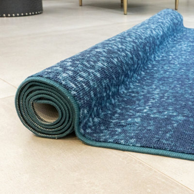 Lex Ombre Print Non-Slip Reverse Washable Rug