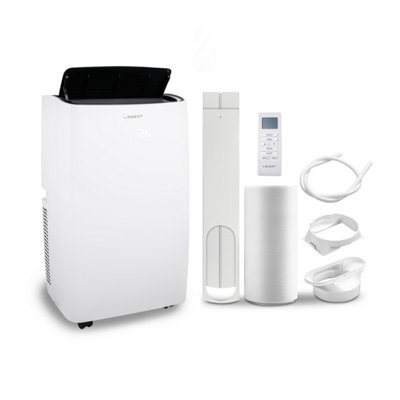 LEXENT Portable Air Conditioner 14000 BTU Mobile Air Conditioner Air Cooler  Cooling Heating Dehumidifier, Remote Control | DIY at Bu0026Q