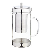 LeXpress Stainless Steel and Glass Infuser Teapot