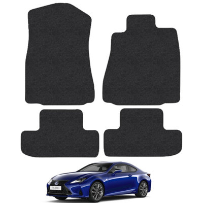 Lexus RC300H 2015-Onwards Car Floor Mats Carpet Tailored Fit 4pcs Set Anti-Slip