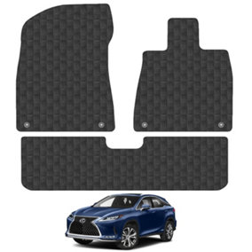 Lexus RX450H 2013-2016 Car Floor Mats Rubber Tailored Fit Set Heavy-Duty 4pcs