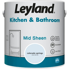 Leyland Kitchen & Bathroom Colorado Springs Mid Sheen Paint 2.5L