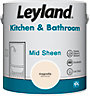 Leyland Kitchen & Bathroom Magnolia Mid Sheen Paint 2.5L