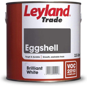 Leyland Trade Eggshell Brilliant White 2.5L