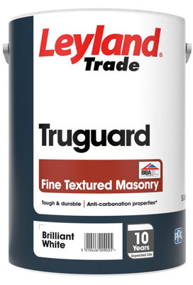 Leyland Trade Fine-Textured Truguard Brilliant White - 5L