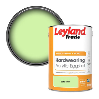 Leyland Trade Hardwearing Acrylic Eggshell Emulsion Paint (0040-G30Y) 5L
