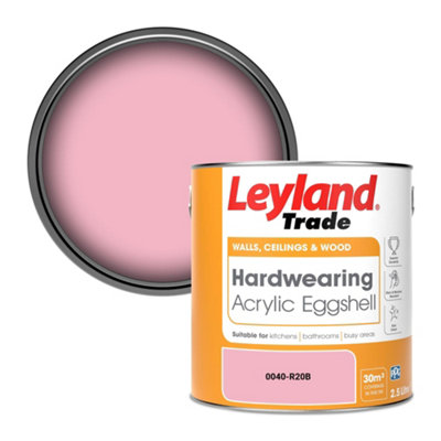 Leyland Trade Hardwearing Acrylic Eggshell Emulsion Paint (0040-R20B) 2.5L
