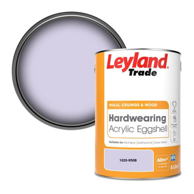 Leyland Trade Hardwearing Acrylic Eggshell Emulsion Paint (1020-R50B) 5L