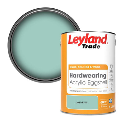 Leyland Trade Hardwearing Acrylic Eggshell Emulsion Paint (2020-B70G) 5L