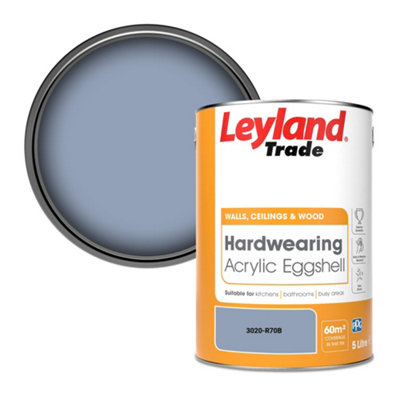Leyland Trade Hardwearing Acrylic Eggshell Emulsion Paint (3020-R70B) 5L