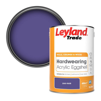 Leyland Trade Hardwearing Acrylic Eggshell Emulsion Paint (3060-R60B) 5L