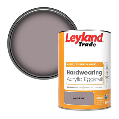 Leyland Trade Hardwearing Acrylic Eggshell Emulsion Paint (4010-R10B) 5L