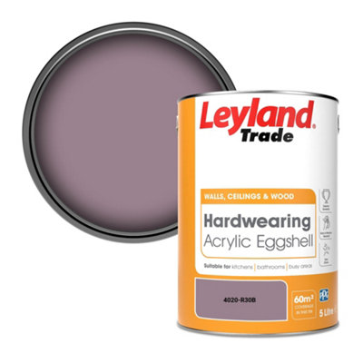 Leyland Trade Hardwearing Acrylic Eggshell Emulsion Paint (4020-R30B) 5L