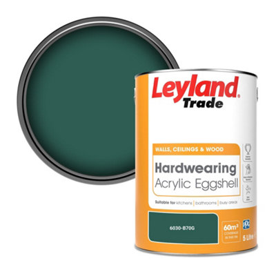 Leyland Trade Hardwearing Acrylic Eggshell Emulsion Paint (6030-B70G) 5L
