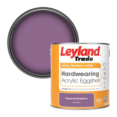 Leyland Trade Hardwearing Acrylic Eggshell Emulsion Paint Flowering ...