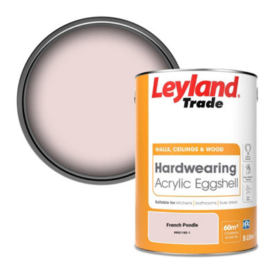 Leyland Trade Hardwearing Acrylic Eggshell Emulsion Paint French Poodle (PPG1185-1) 5L