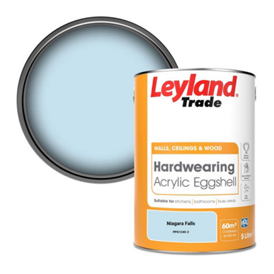 Leyland Trade Hardwearing Acrylic Eggshell Emulsion Paint Niagara Falls (PPG1240-2) 5L