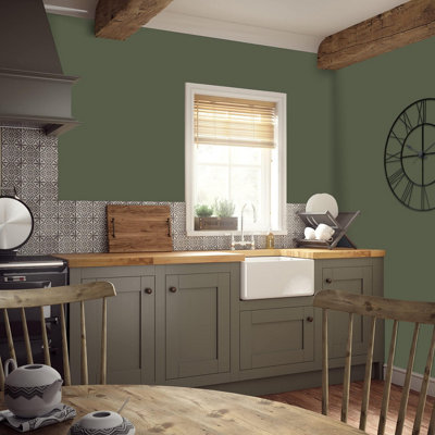 Leyland Trade Hardwearing Acrylic Eggshell Emulsion Paint Olive