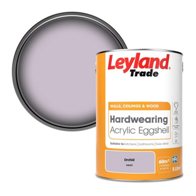 Leyland Trade Hardwearing Acrylic Eggshell Emulsion Paint Orchid (24C33) 5L