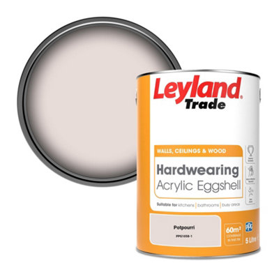 Leyland Trade Hardwearing Acrylic Eggshell Emulsion Paint Potpourri (PPG1058-1) 5L