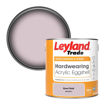 Leyland Trade Hardwearing Acrylic Eggshell Emulsion Paint Rose Cloud (PPG1048-3) 2.5L