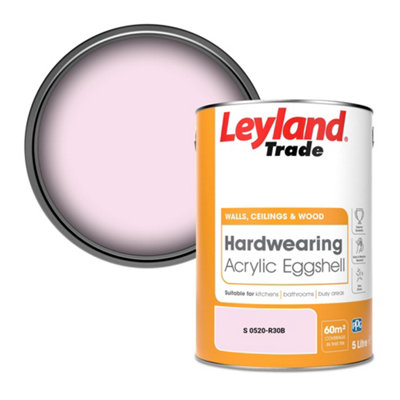Leyland Trade Hardwearing Acrylic Eggshell Emulsion Paint (S 0520-R30B) 5L