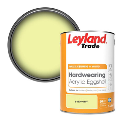 Leyland Trade Hardwearing Acrylic Eggshell Emulsion Paint (S 0530-G60Y) 5L