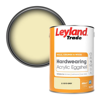 Leyland Trade Hardwearing Acrylic Eggshell Emulsion Paint (S 1015-G90Y) 5L