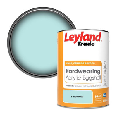 Leyland Trade Hardwearing Acrylic Eggshell Emulsion Paint (S 1020-B40G) 5L