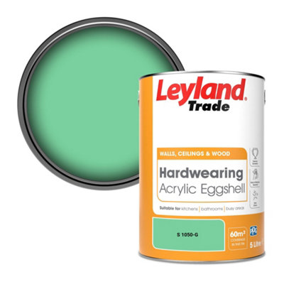 Leyland Trade Hardwearing Acrylic Eggshell Emulsion Paint (S 1050-G) 5L