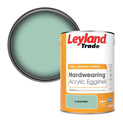 Leyland Trade Hardwearing Acrylic Eggshell Emulsion Paint (S 2020-B90G) 5L