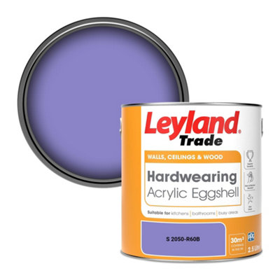 Leyland Trade Hardwearing Acrylic Eggshell Emulsion Paint (S 2050-R60B) 2.5L