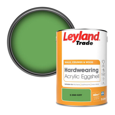 Leyland Trade Hardwearing Acrylic Eggshell Emulsion Paint (S 2060-G20Y) 5L