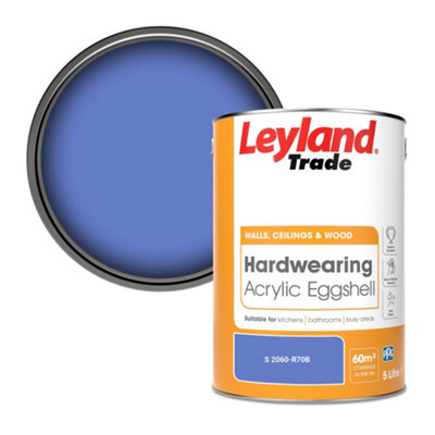 Leyland Trade Hardwearing Acrylic Eggshell Emulsion Paint (S 2060-R70B) 5L