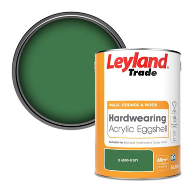 Leyland Trade Hardwearing Acrylic Eggshell Emulsion Paint (S 4050-G10Y) 5L