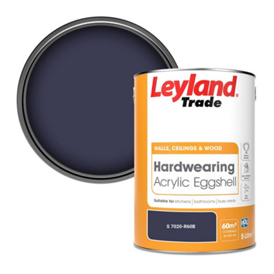 Leyland Trade Hardwearing Acrylic Eggshell Emulsion Paint (S 7020-R60B) 5L