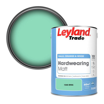 Leyland Trade Hardwearing Matt Emulsion Paint (1040-B90G) 5L