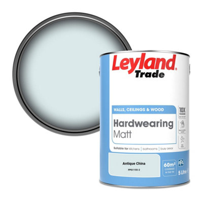 Leyland Trade Hardwearing Matt Emulsion Paint Antique China (PPG1155-2) 5L