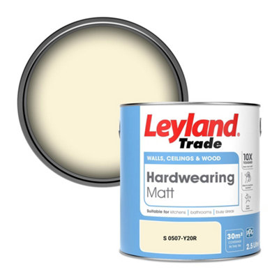 Leyland Trade Hardwearing Matt Emulsion Paint (S 0507-Y20R) 2.5L