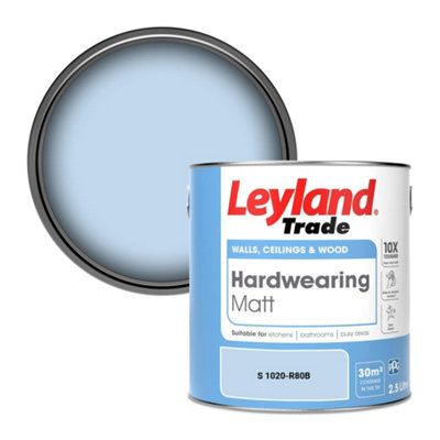 Leyland Trade Hardwearing Matt Emulsion Paint (S 1020-R80B) 2.5L