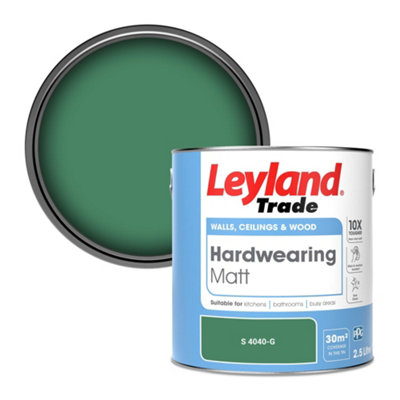 Leyland Trade Hardwearing Matt Emulsion Paint (S 4040-G) 2.5L