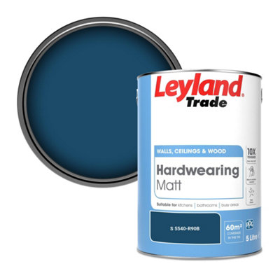 Leyland Trade Hardwearing Matt Emulsion Paint (S 5540-R90B) 5L