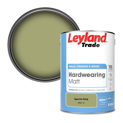 Leyland Trade Hardwearing Matt Emulsion Paint Sparrow Song (PPG11-13) 5L