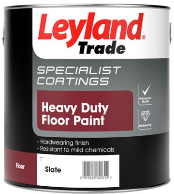 Leyland Trade Heavy Duty Floor Paint  - 2.5 Litre - Slate