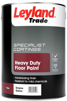 Leyland Trade Heavy Duty Floor Paint  - 5 Litre - Empire Green