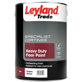 Leyland Trade Heavy Duty Floor Paint  - 5 Litre - Empire Green