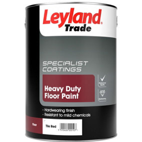 Leyland Trade Heavy Duty Floor Paint  - 5 Litre - Tile Red