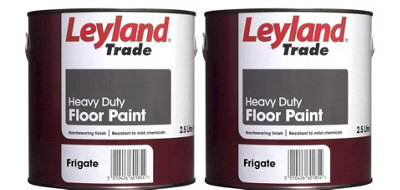 Leyland Trade Heavy Duty Floor Paint Frigate 2.5L Pack of 2