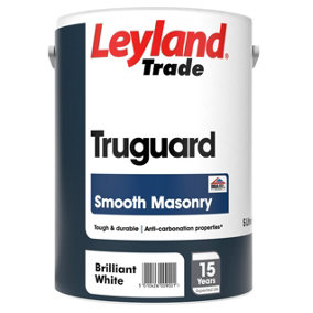 Leyland Trade Truguard Smooth Masonry- Brilliant White - 5L