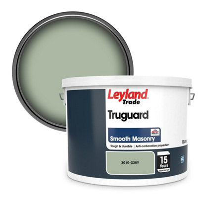 Leyland Trade Truguard Smooth Masonry Paint (3010-G30Y) 10L